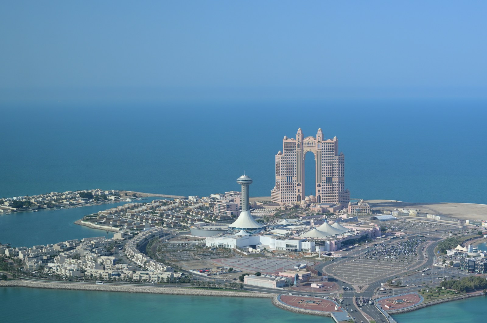 Abu Dhabi waterfront skyline for an Abu Dhabi versus Dubai flight timing guide