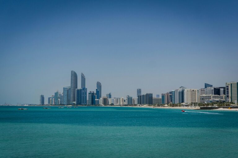 Abu Dhabi waterfront skyline for Farelyt destination guide