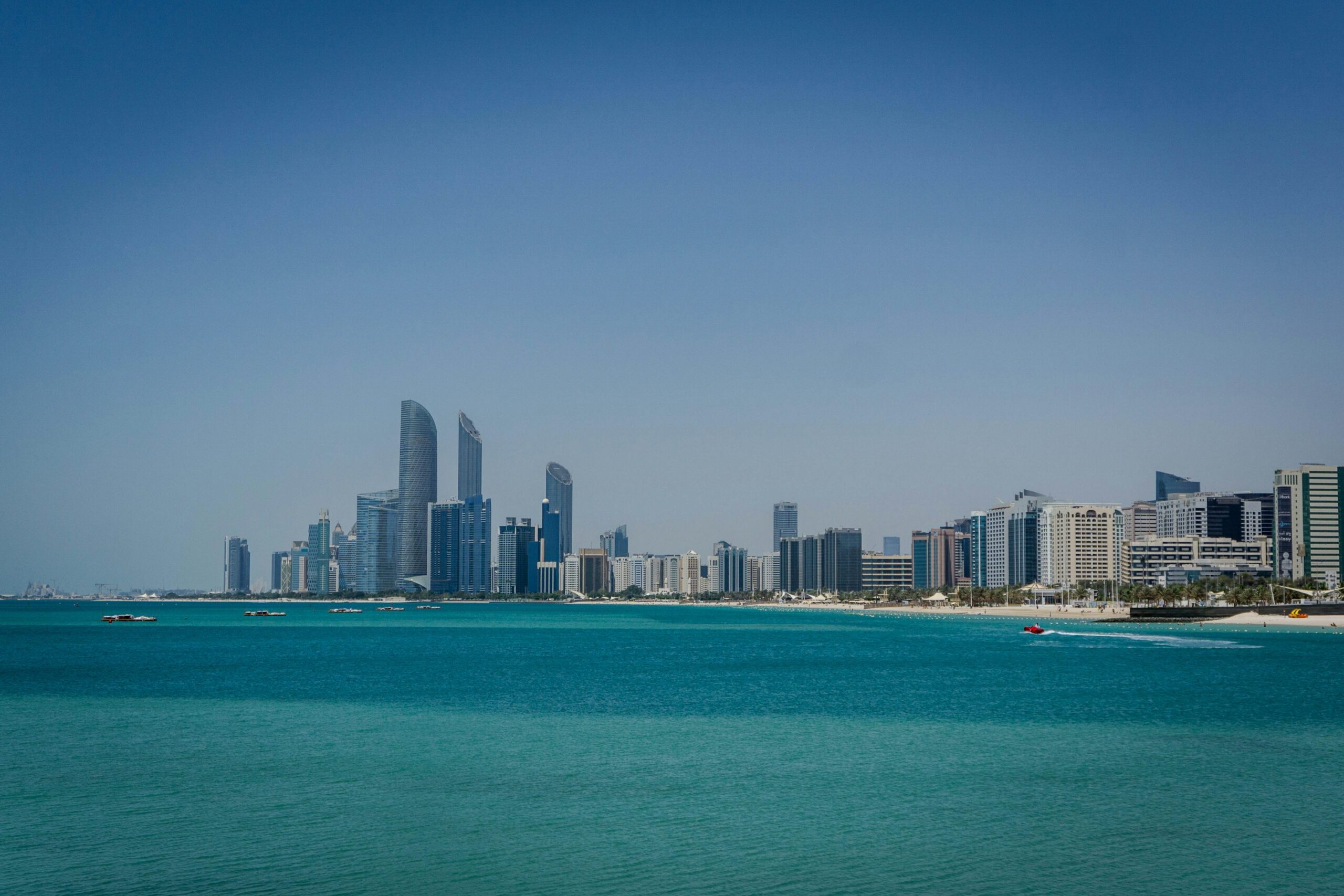 Abu Dhabi waterfront skyline for Farelyt destination guide