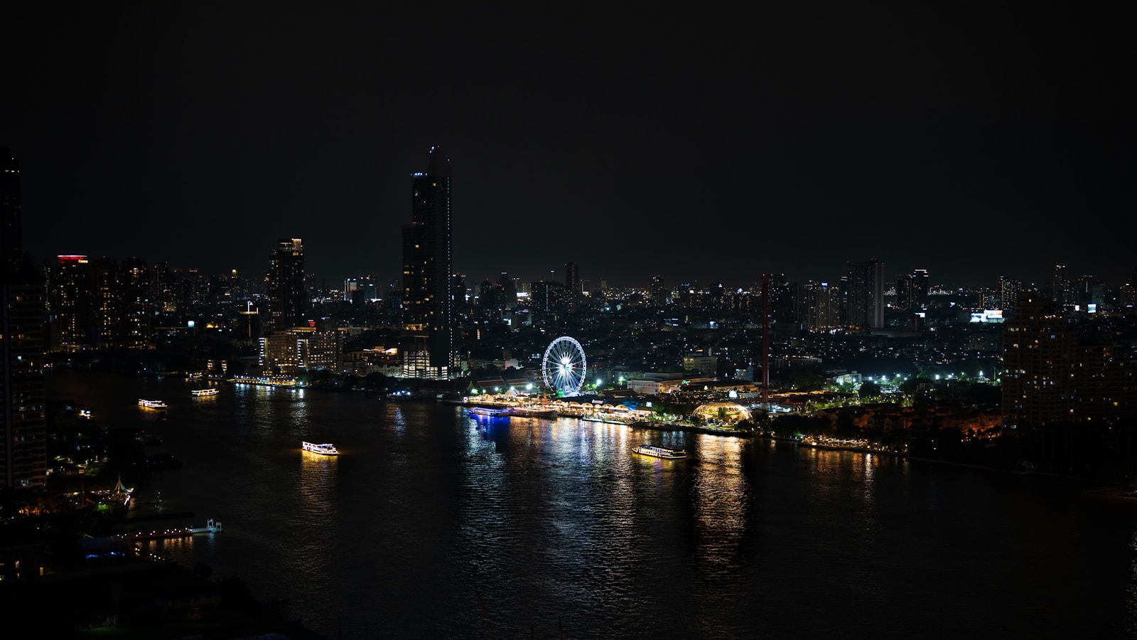Bangkok skyline at night for a Mumbai to Bangkok flight guide