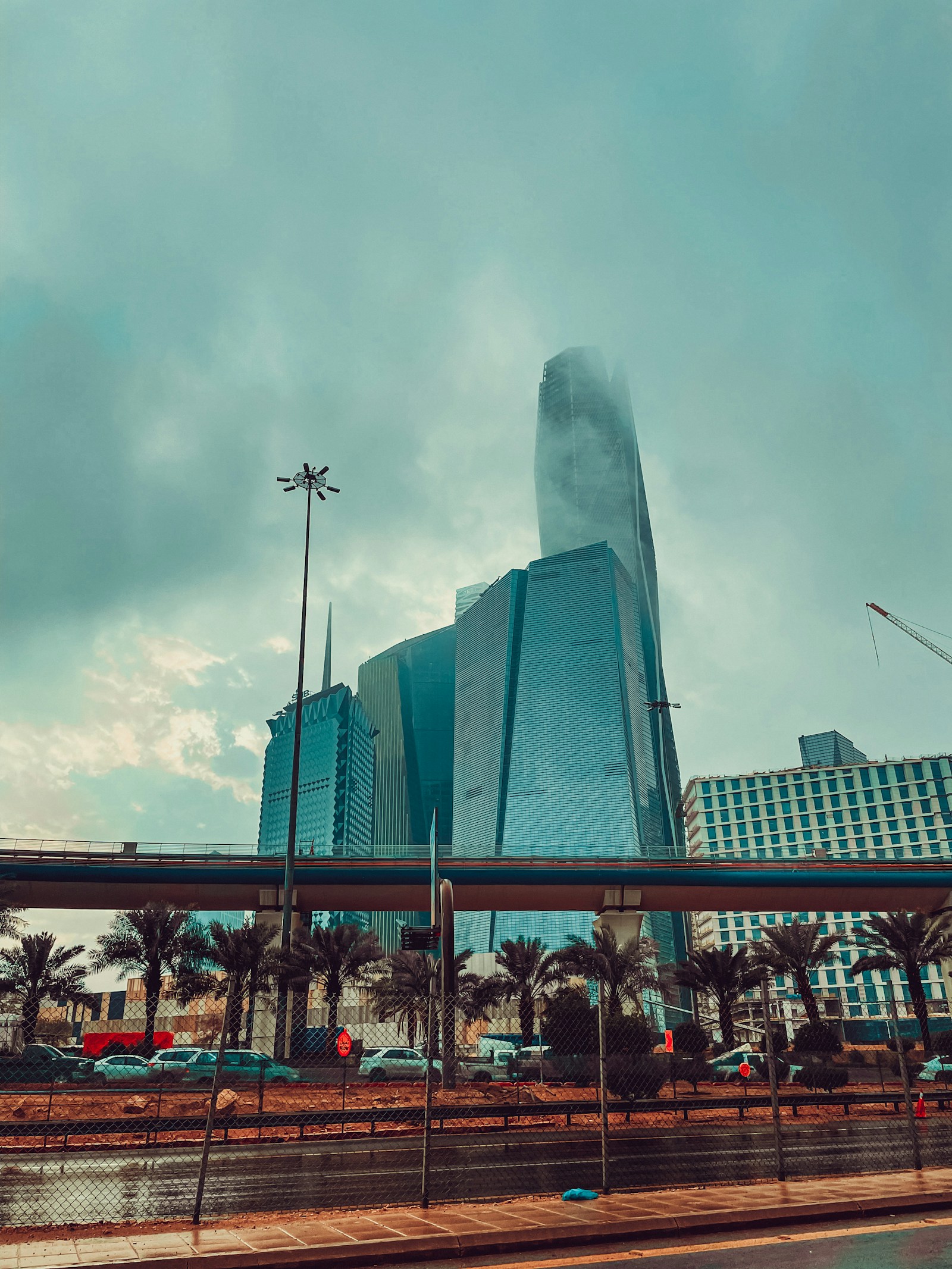 Riyadh skyline with palm trees for a Hyderabad to Riyadh flight guide