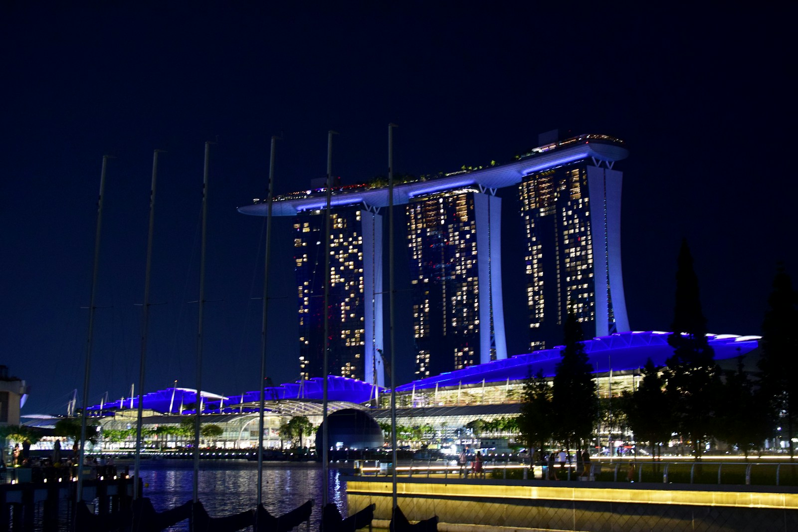 Marina Bay Sands at night for a Singapore short-trip destination guide