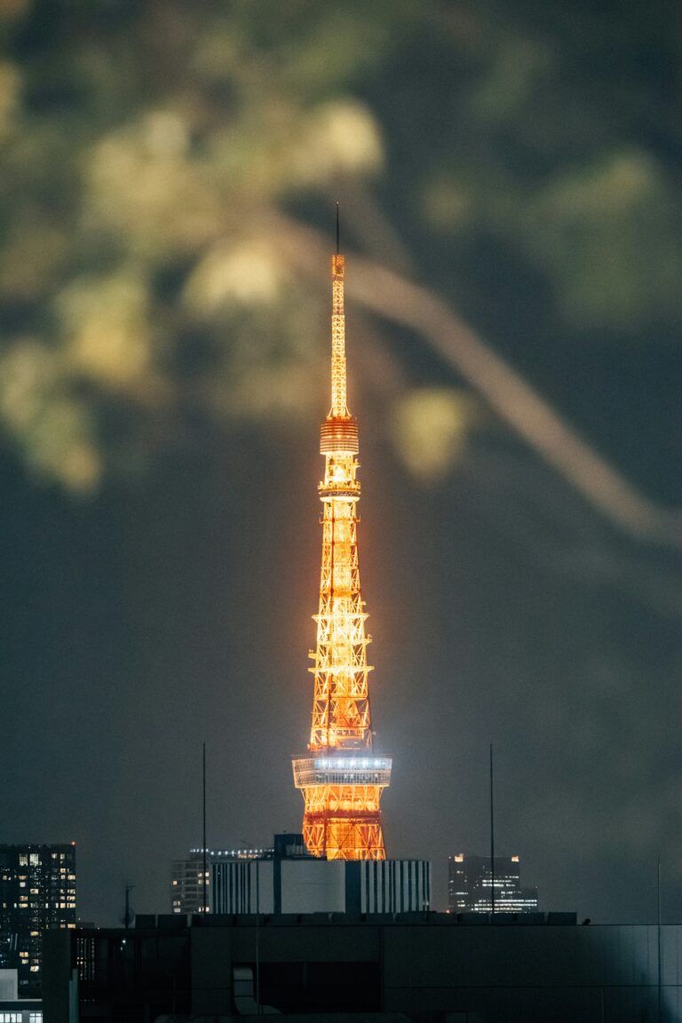 Tokyo skyline at night for a nightlife and evening planning guide